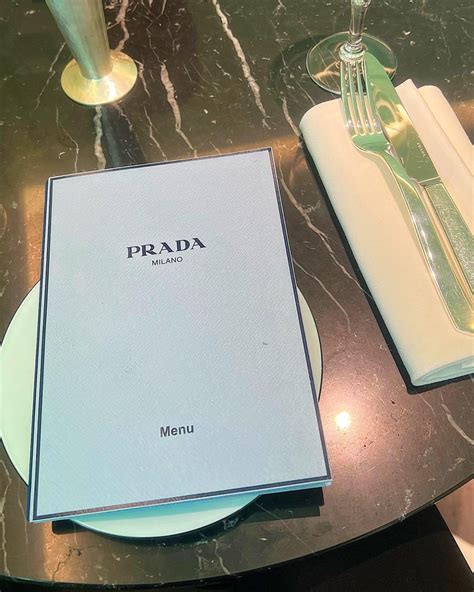 prada harrods menu.